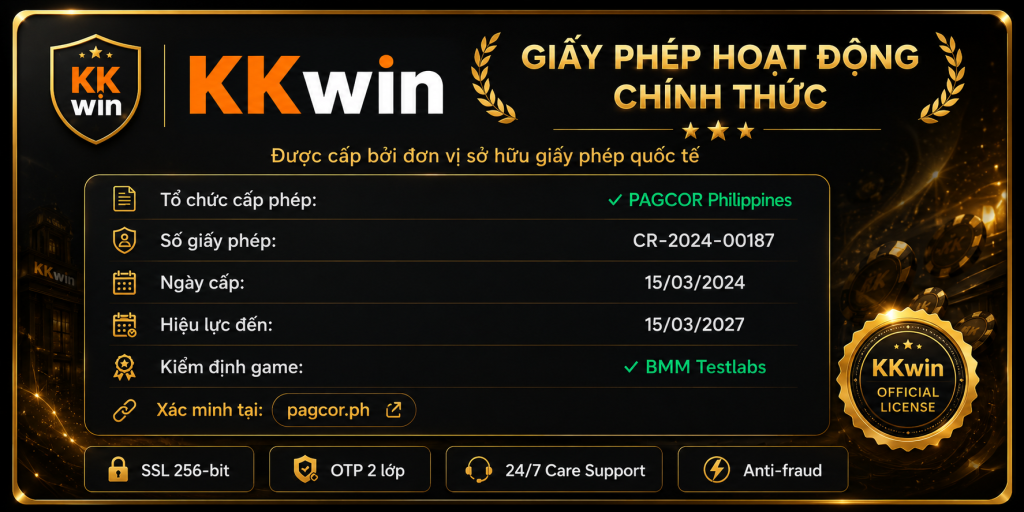Giấy phép hoạt động KKWIN